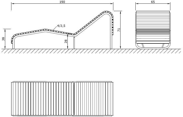 Euroform W Садовый стул из дерева Contour 340 - Вид №8
