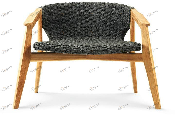 Ethimo Садовое кресло из синтетической ткани с подлокотниками Knit Knitpo01