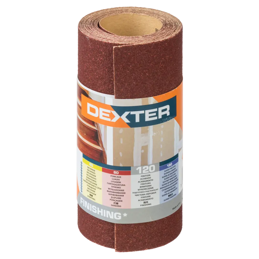 Абразивный рулон Dexter P120 для деревянных поверхностей 18783921 STLM-0012679 - Вид №4