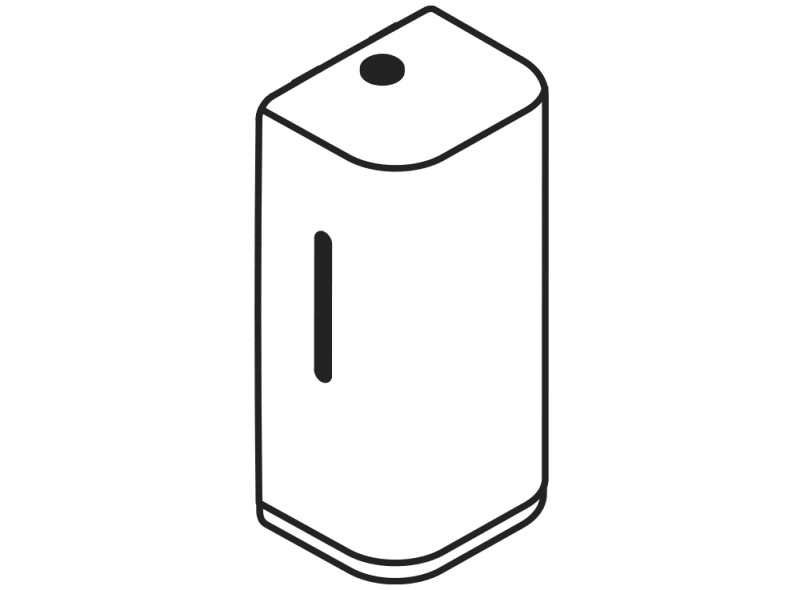 477.06B10198 Дозатор для жидкого мыла HEWI Neuheiten SAN  - Вид №6