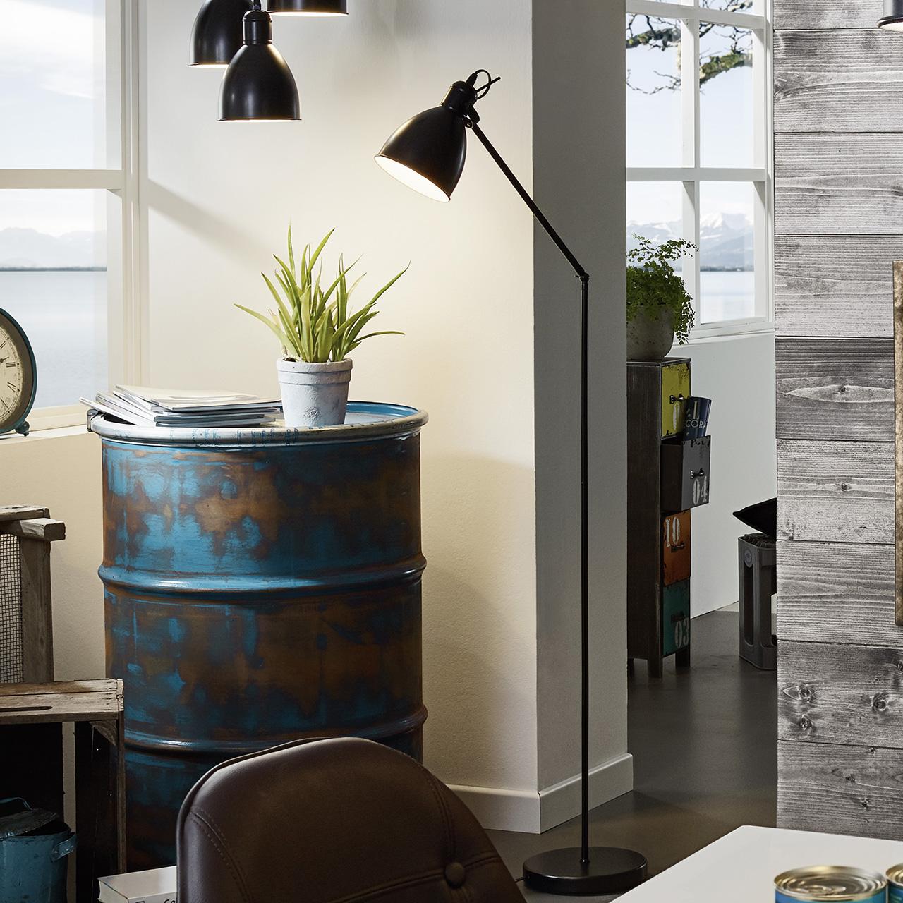 Торшер Eglo Priddy 49471 EGLO  081194 Черный  - Вид №1