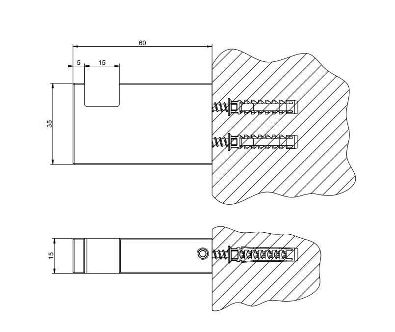 Латунный халат Gessi прямоугольник ARCH-00091601 - Вид №2