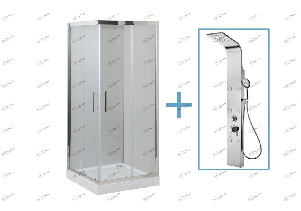 Душевой уголок Aquanet Delta Cube NPE1142 90x90 (+ панель Aquanet Galaxy Shine) 0018321200209997