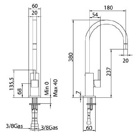 7571200001 Смеситель Bandini Ice Cube Santreyd - Вид №2