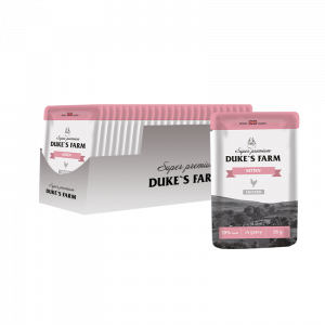 ПР0041280*24 Корм для котят DUKE"S FARM курица конс. пауч 85г (упаковка - 24 шт) DUKE'S FARM