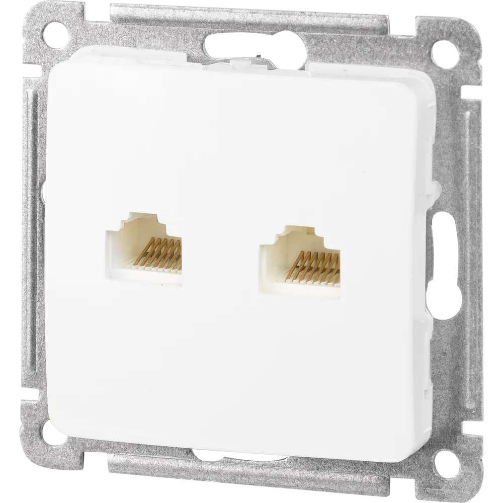 Розетка компьютерная встраиваемая Hegel РСКК-440 цвет белый 82493544 STLM-2006379  - Вид №1