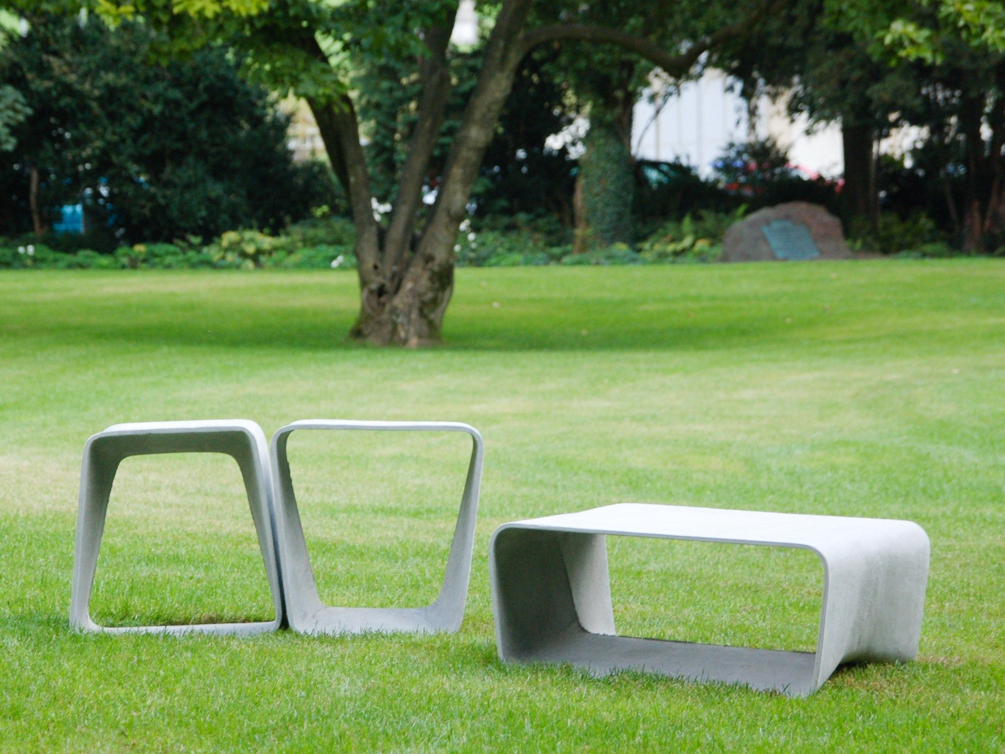 Бетонный низкий садовый стул SWISSPEARL дизайн ARCH-00048628 - Вид №3