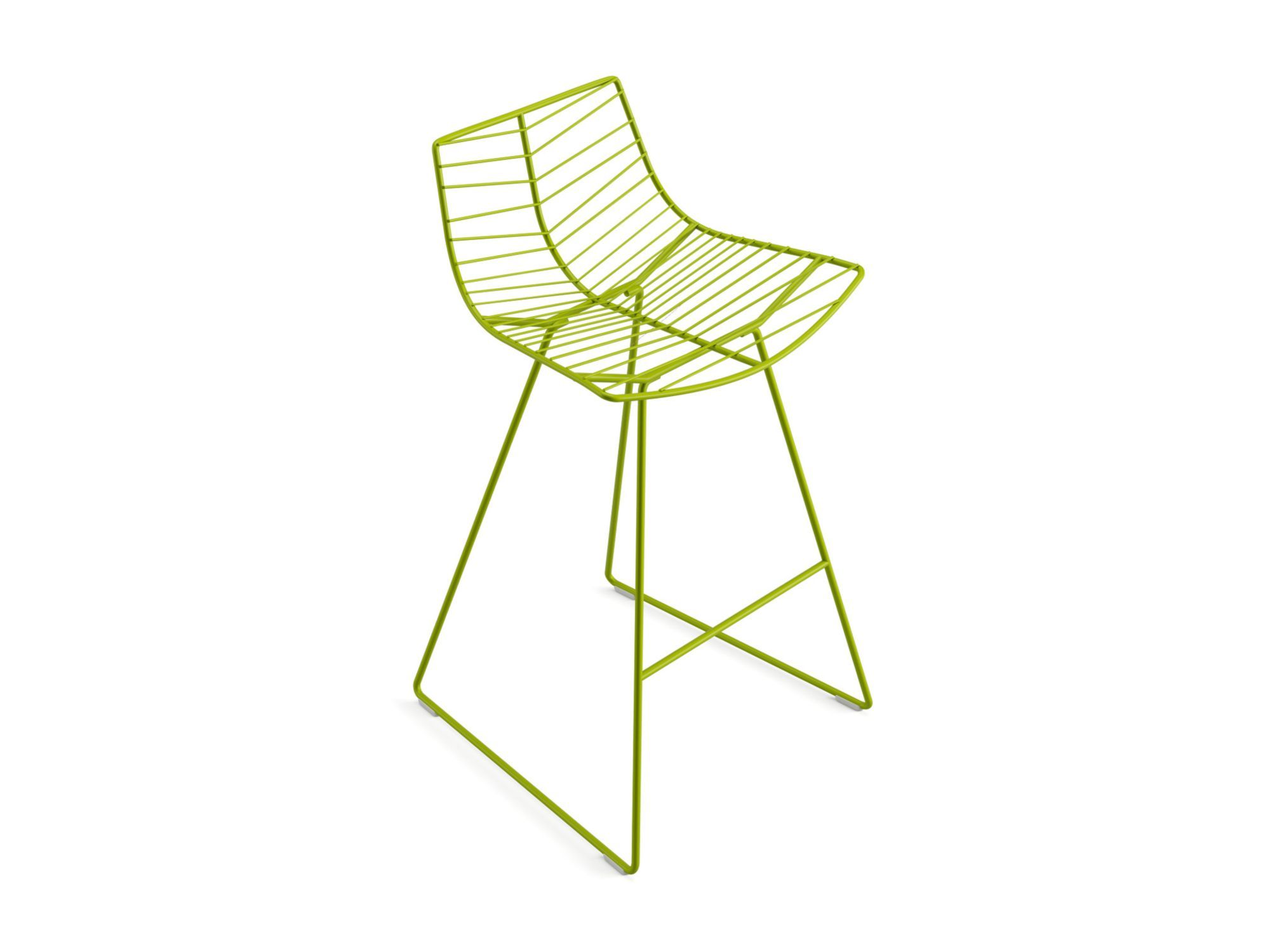 Высокий стальной табурет с подставкой для ног Arper ARCH-00013508 - Вид №3