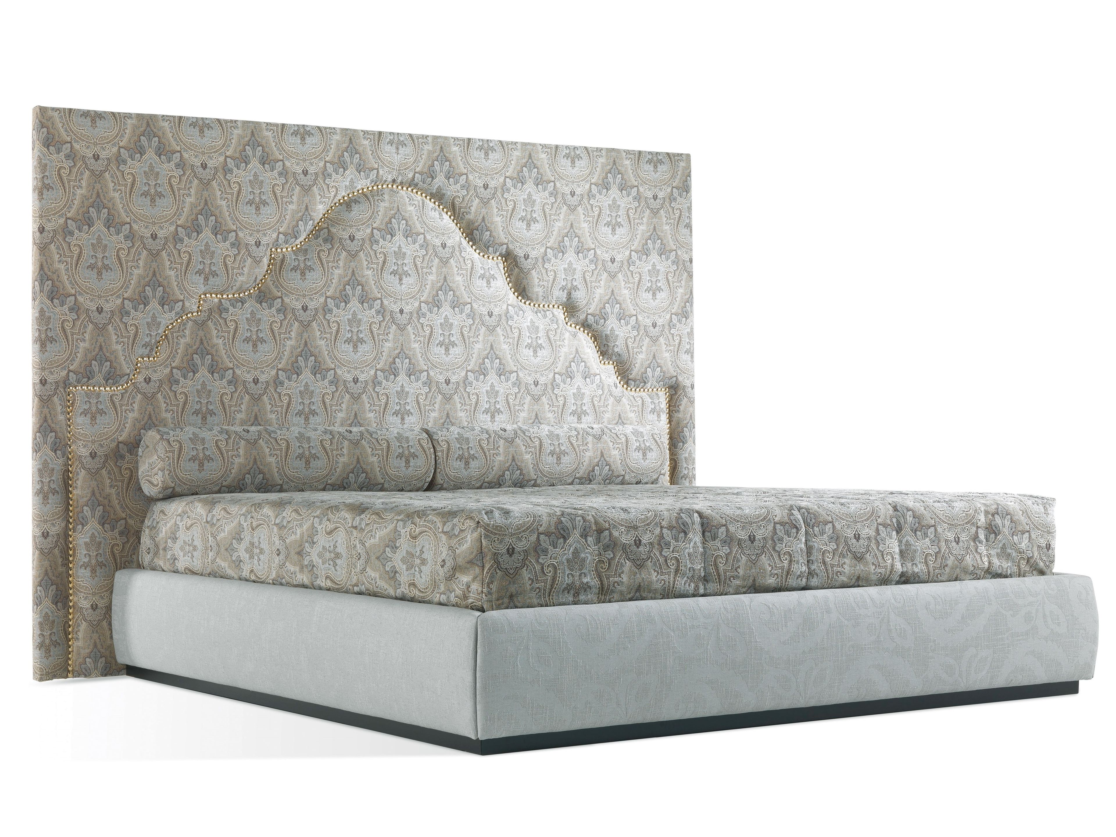 Двуспальная кровать из ткани с высоким изголовьем ETRO Home Interiors BOMBAY ARCH-00073802 - Вид №1