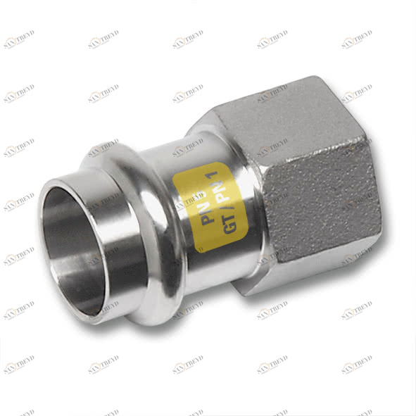 617270G35114 SANHA 17270G пр.-фит. газ, нерж.сталь, муфта переходная ВПр-ВР 35x11/4 мм 