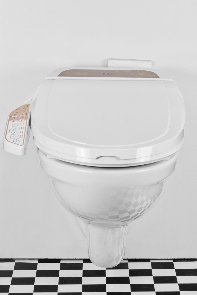 Комплект электронное биде SensPa + подвесной унитаз Jacob Delafon Patio EDV102-00 L-форма Подвесной унитаз Jacob Delafon Patio + JK800WL sun-id-2005366