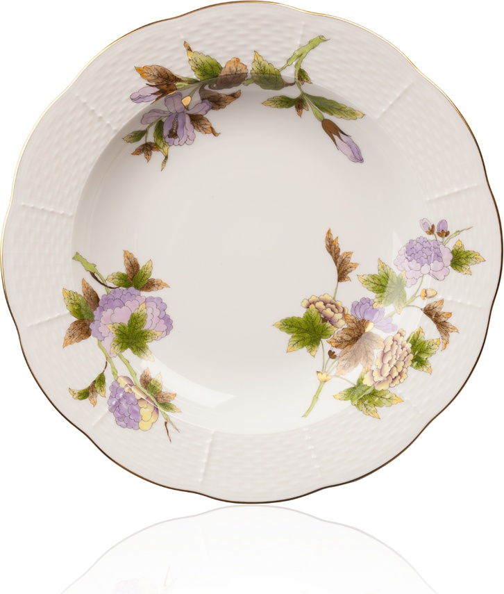 10623412 Herend Тарелка суповая 24см "Королевский сад" Фарфор 