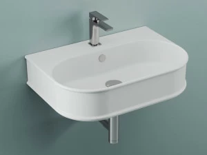 Atl003 Подвесная раковина настенная овальная ArtCeram ATELIER белая