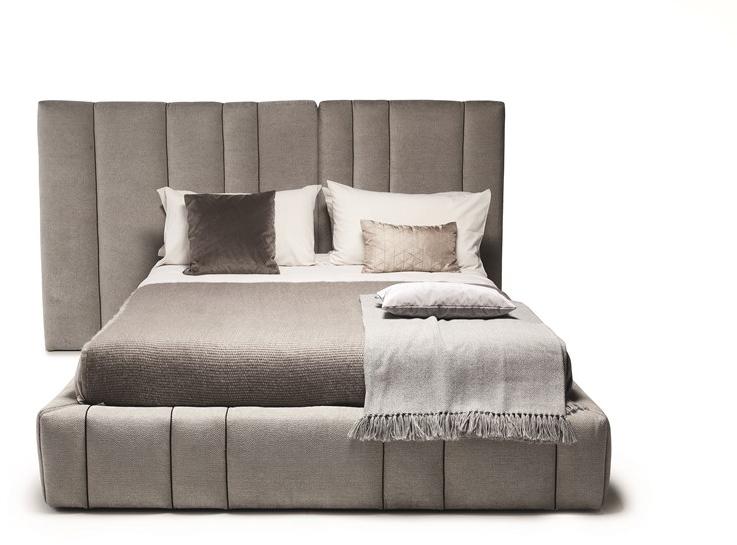 Vibieffe Кровать из ткани с мягким изголовьем 50 italo sun-id-1488722 - Вид №2