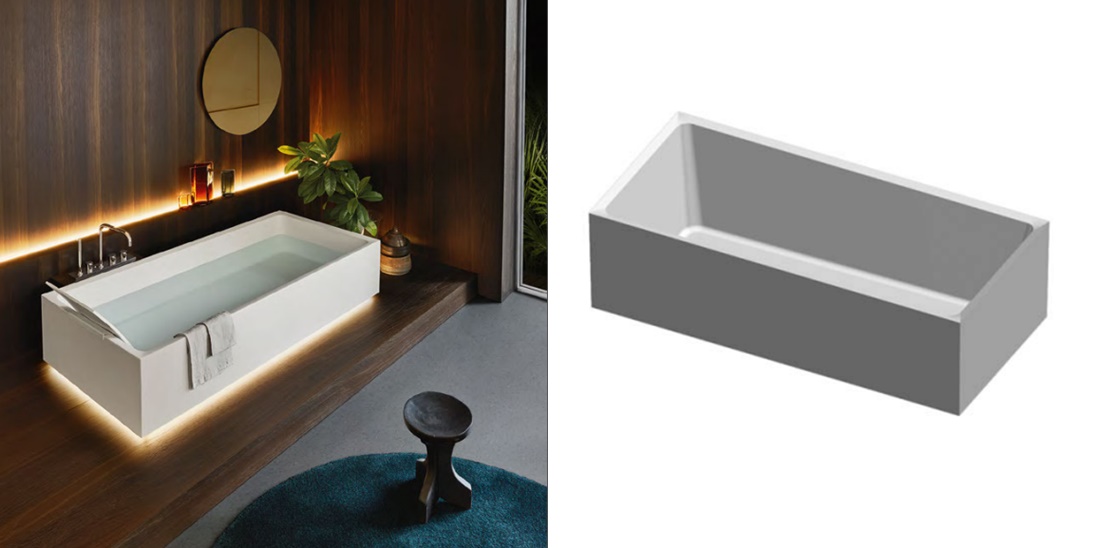 Ванна SKA 50 Milltek 85х50х180 MILLDUE FLY 9783 - Вид №4