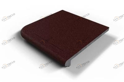Corrida 104 угловая ступень красный 33х33 33х33 (кор-3шт) Элит Бетон sun-id-311331