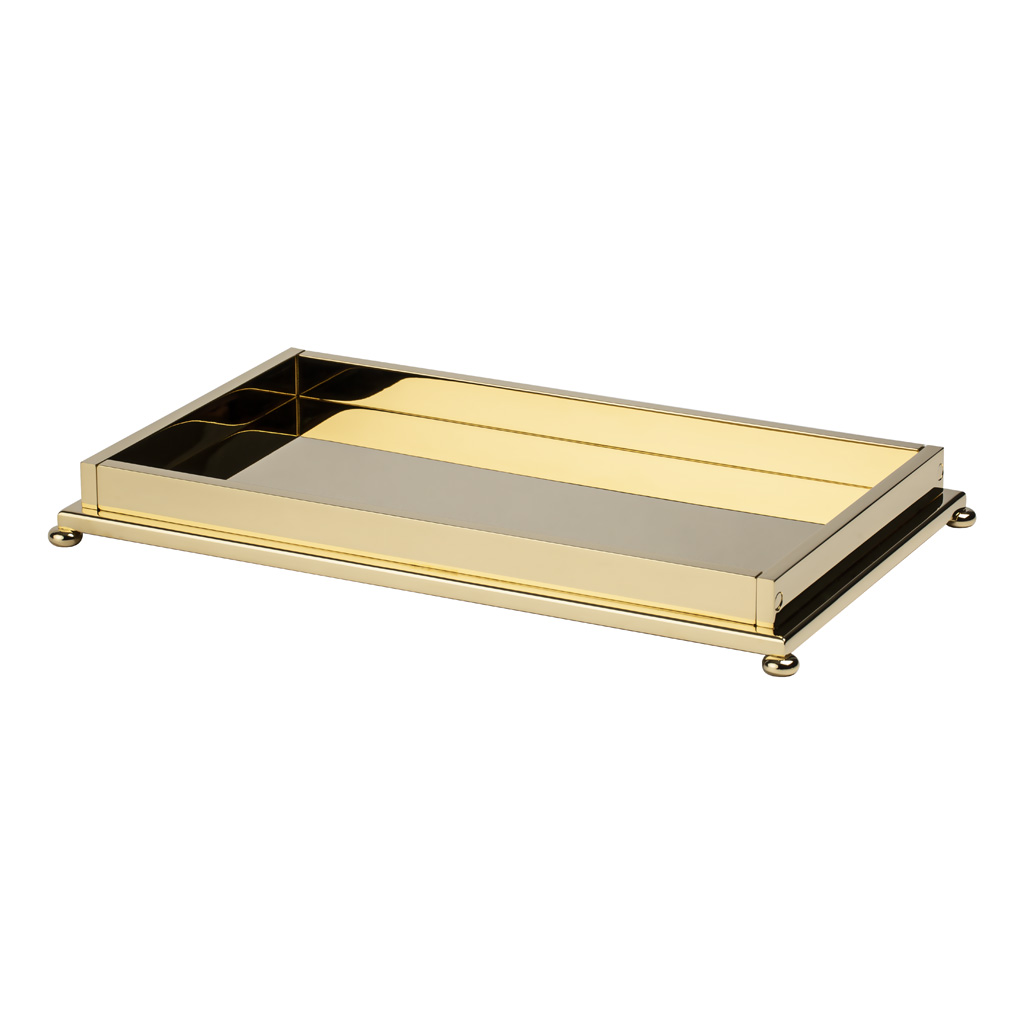 FS01-643 FS01-643 Поднос для полотенец гостевой простой СВОБОДНЫЙ МЕТАЛЛ Cristal & Bronze METAL FREE-STANDING ITEMS  - Вид №2