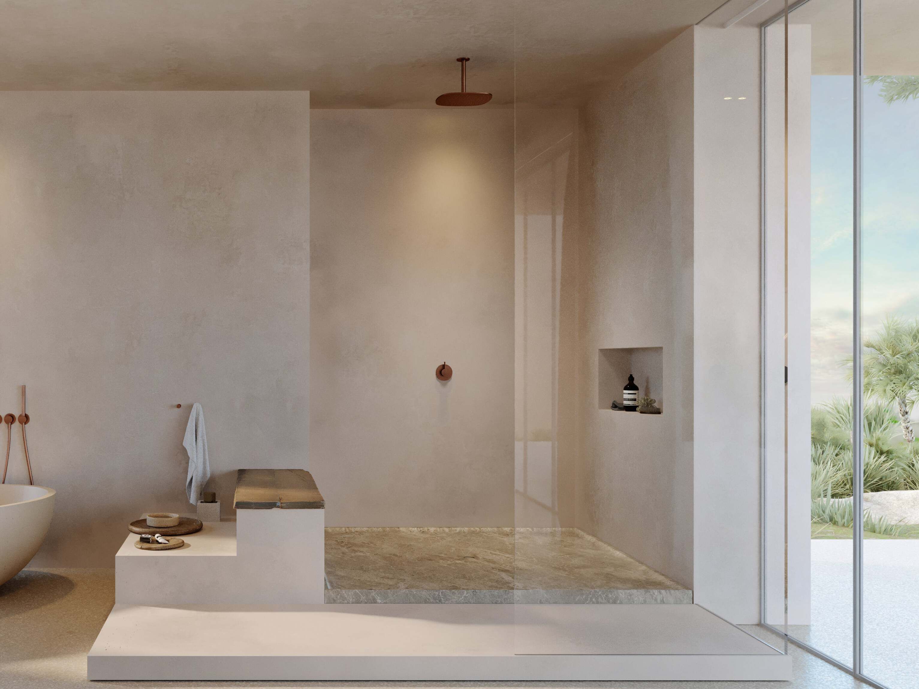 Поддон для душа из натурального камня COCOON Maison ARCH-00070994