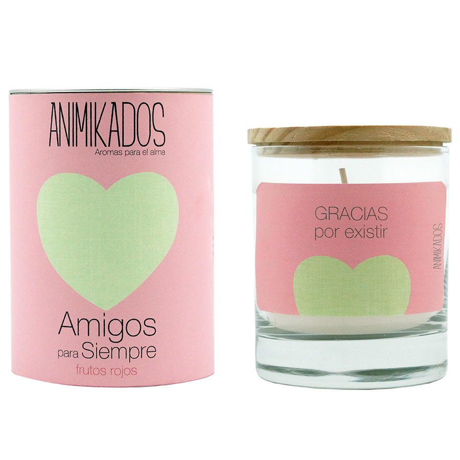 VV007ASAM Свеча ароматическая animikados, friends for life, Красные ягоды, 40 ч. Ambientair  - Вид №1