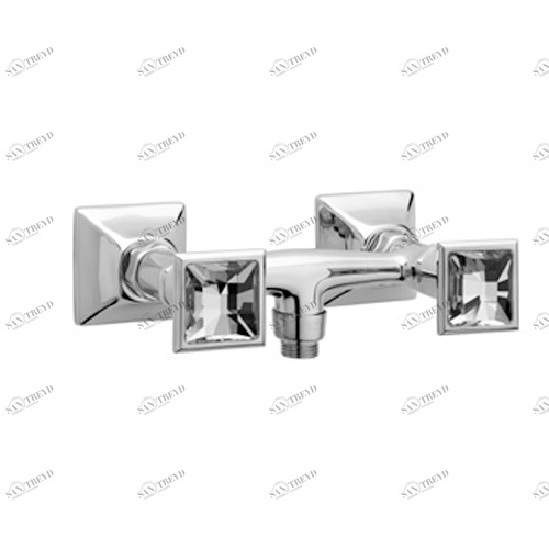 44149 Смеситель для душа внешний монокомандный, ручка Сваровски EFFEPI RUBINETTERIE Chic diamante 