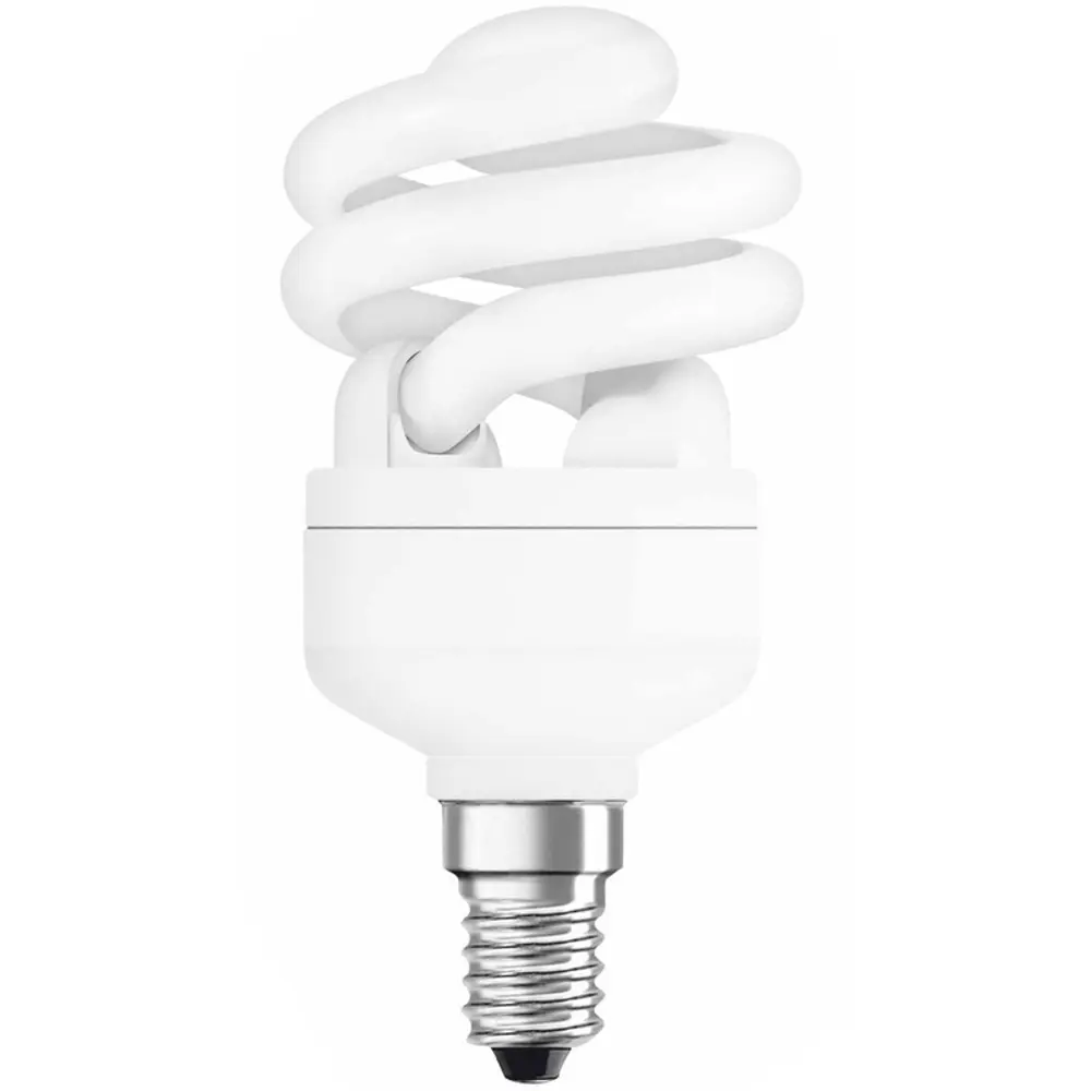 Лампа энергосберегающая Osram спираль E14 11 Вт свет холодный белый 13528162 STLM-2199570 