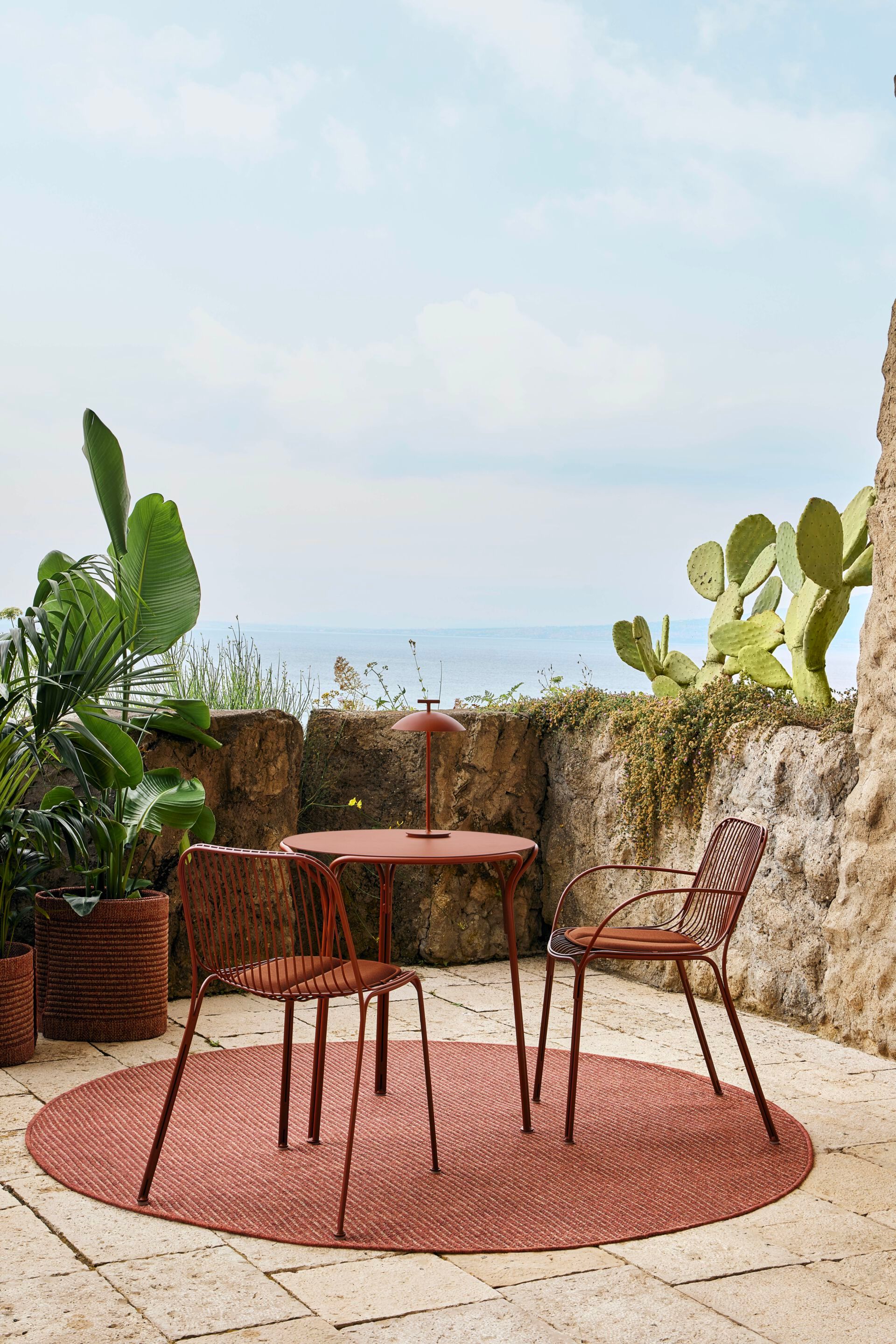 Круглый садовый стол из оцинкованной стали Kartell Hiray ARCH-00095066 - Вид №4