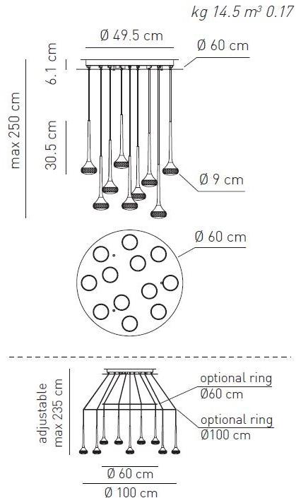 AXOLIGHT Хрустальный светодиодный подвесной светильник Fairy sun-id-1403070 - Вид №2