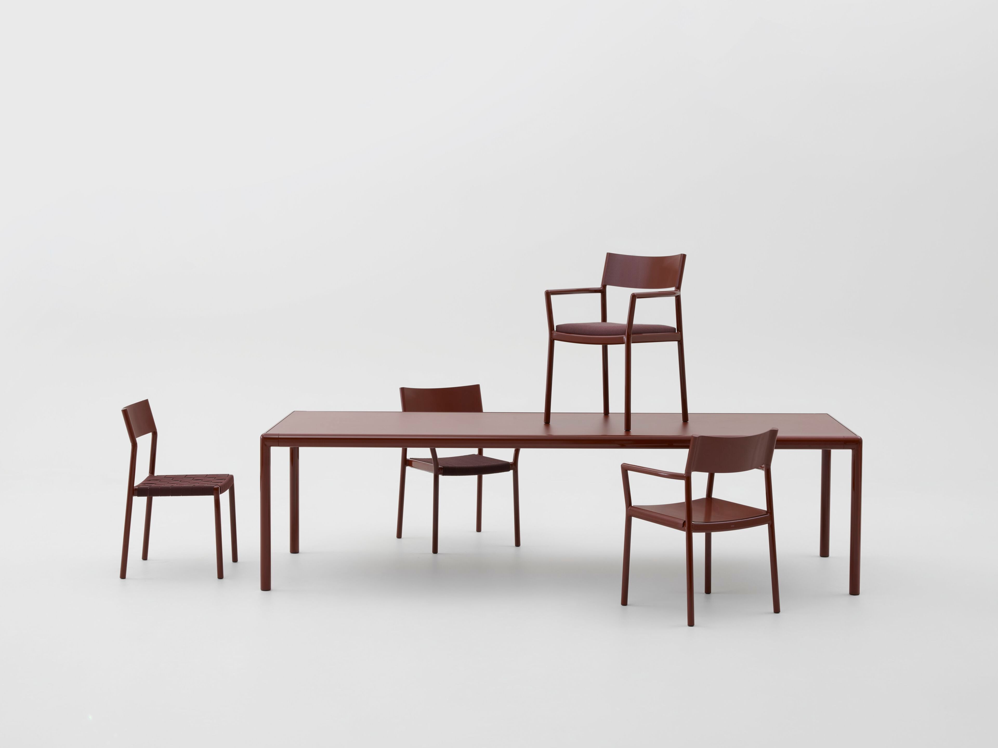 Алюминиевый стул с подлокотниками с тканым сиденьем Kettal Passage ARCH-00001179 - Вид №1