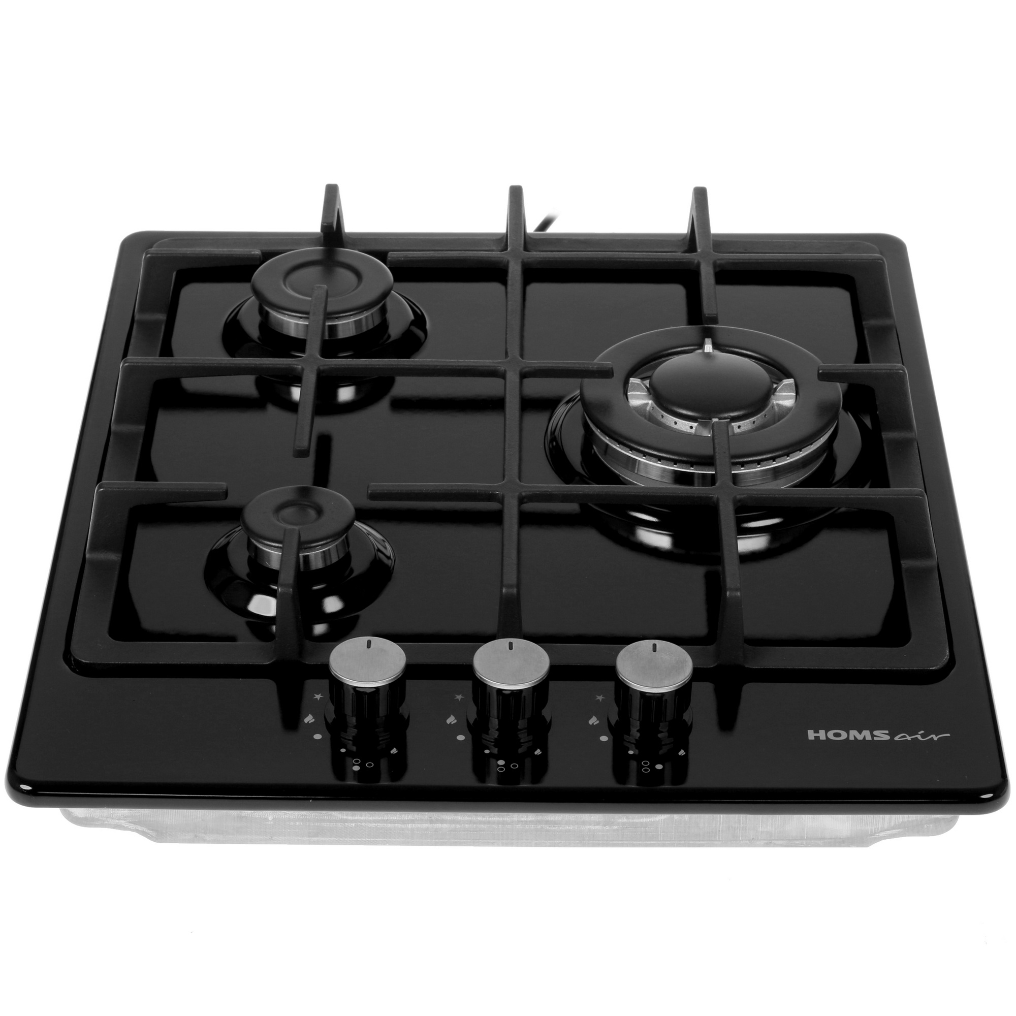 8160045 Газовая варочная поверхность HOMSair HGE433TGCBK STDN-0038898 - Вид №1