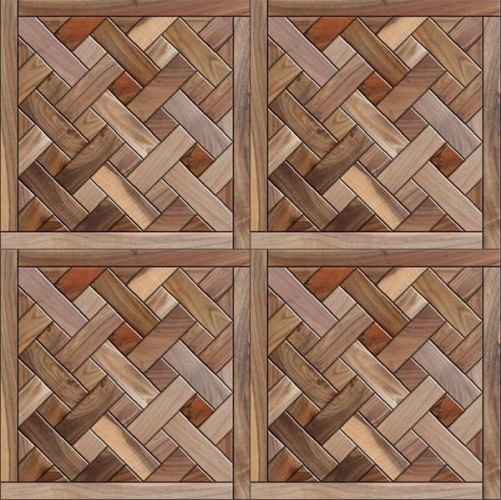 Модульный паркет Da Vinci Инженерный модульный паркет из ореха Трам Орех Европейский (Грецкий) Натур (Гладкая) 619х619 мм 2600600099 - Вид №1