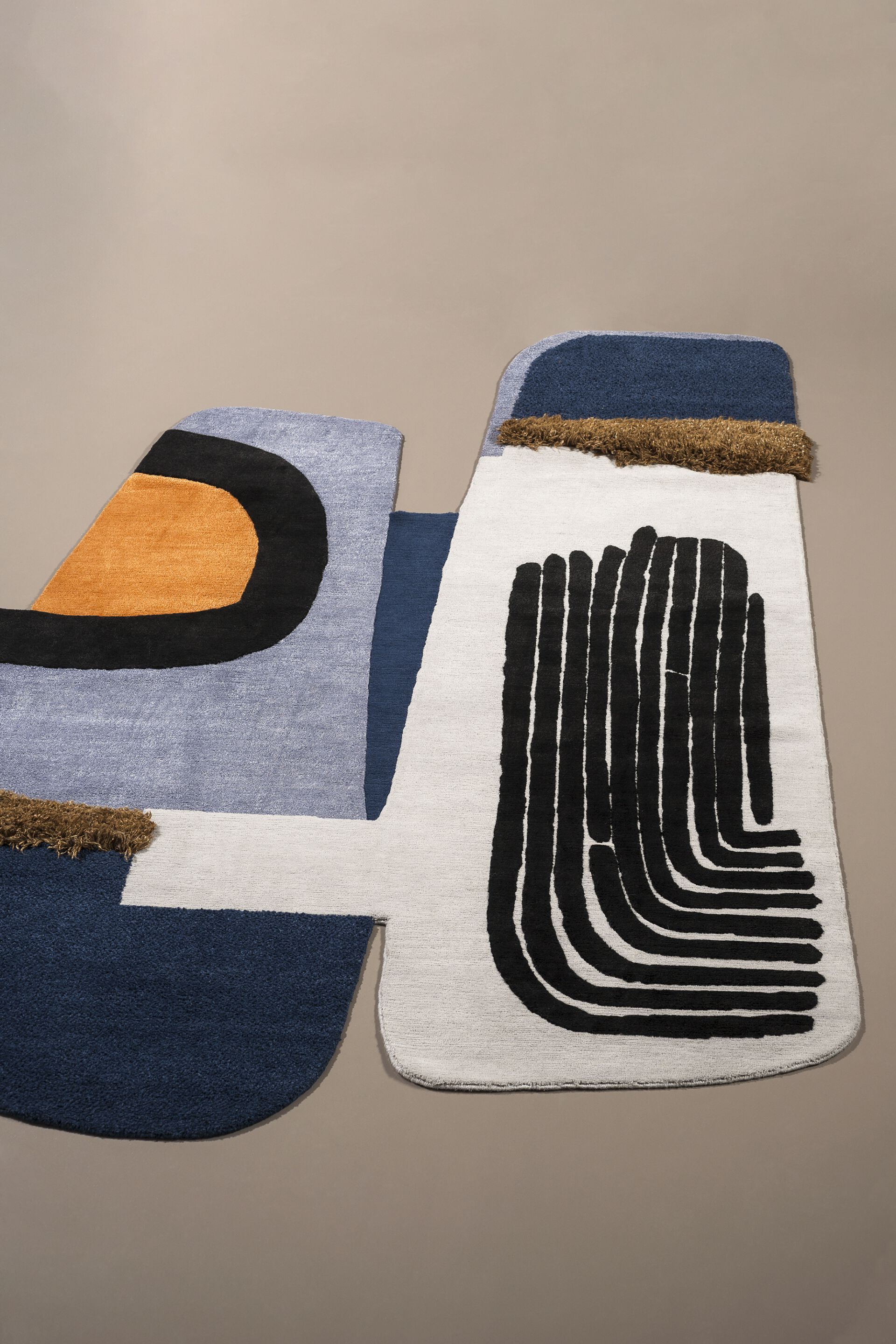 Ковер ручной работы с геометрическим рисунком Baxter Himani ARCH-00099209 - Вид №1