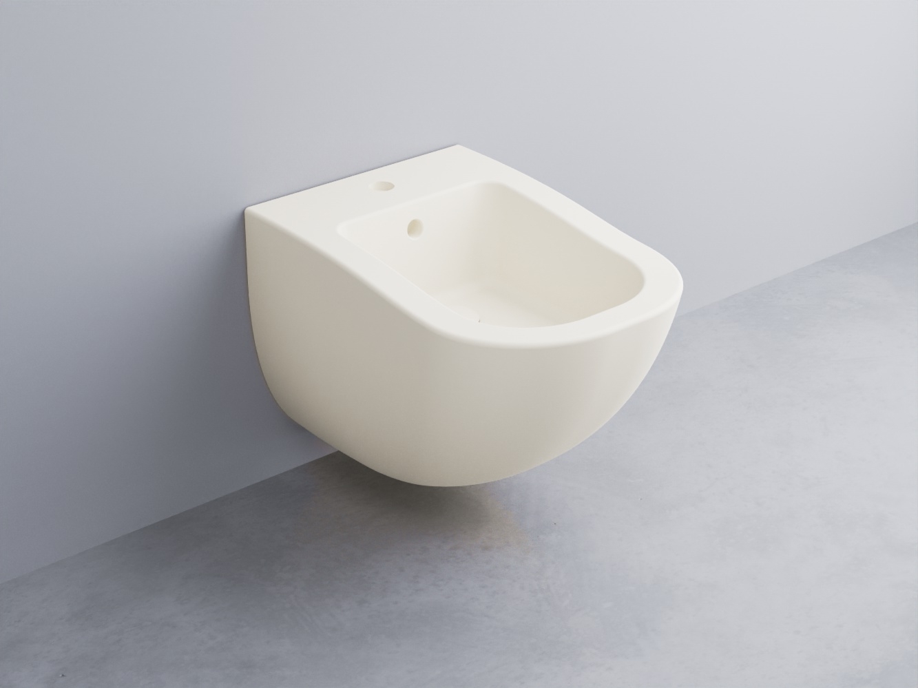 FLBS-TL Биде подвесное с одним отверстием под смеситель, в комплекте с крепежами cielo Fluid Ceramica Cielo