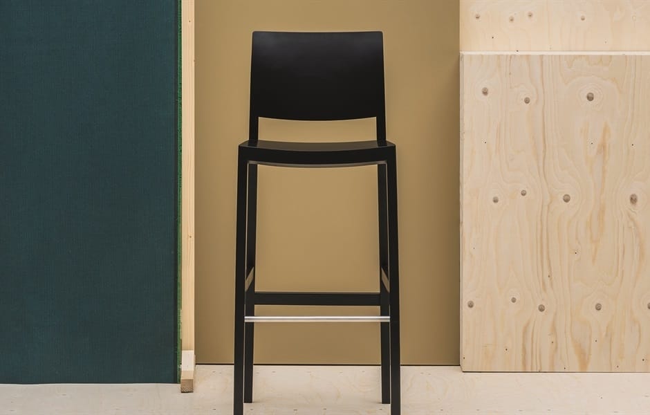 Высокий барный стул с мягким сиденьем Andreu World Duos ARCH-00078726 - Вид №3