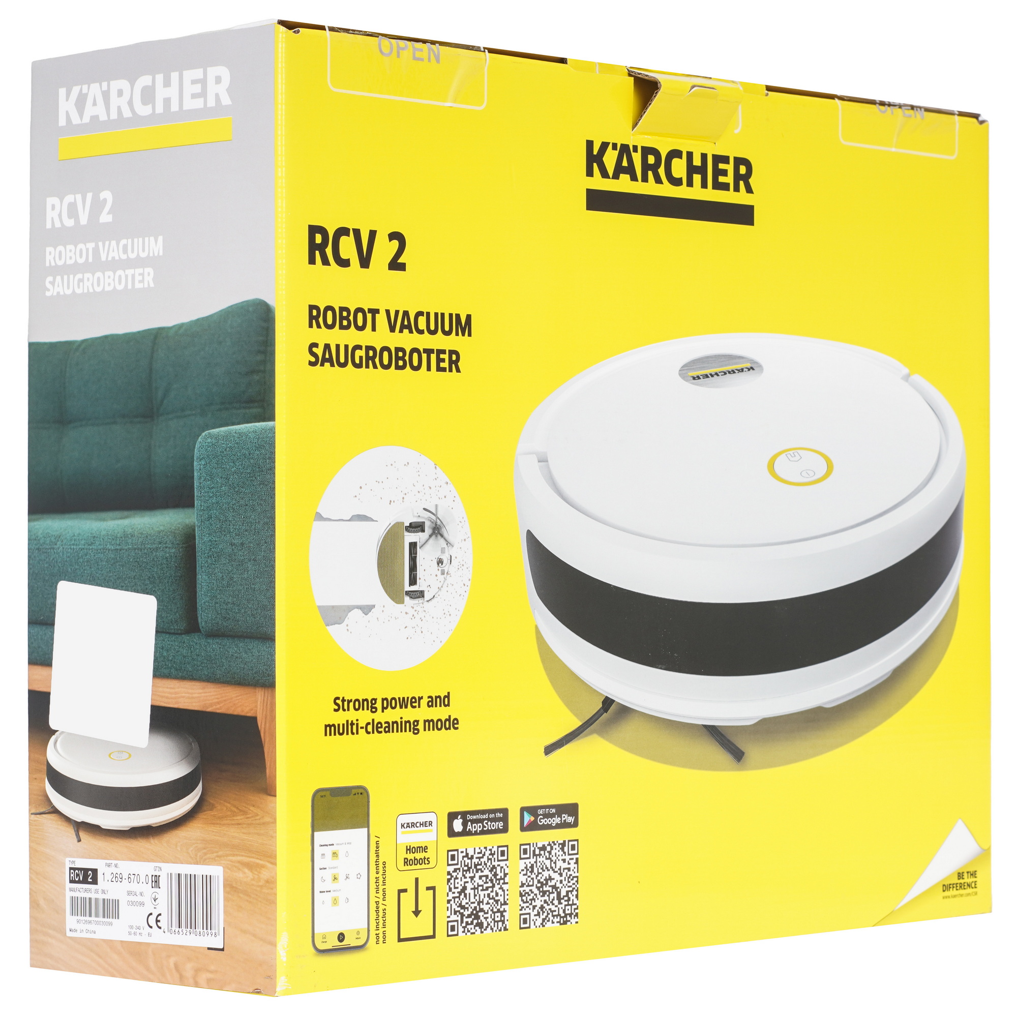 9135083 Робот-пылесос Karcher RCV 2 белый STDN-0141174 - Вид №10