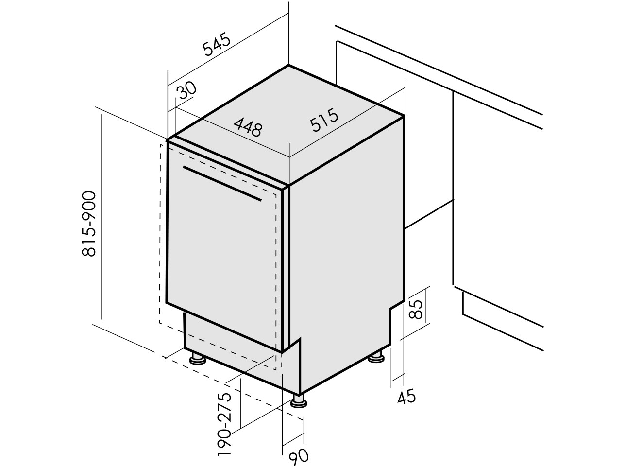 1197036 Встраиваемая посудомоечная машина MBS DW-455 STDN-0084492 - Вид №14