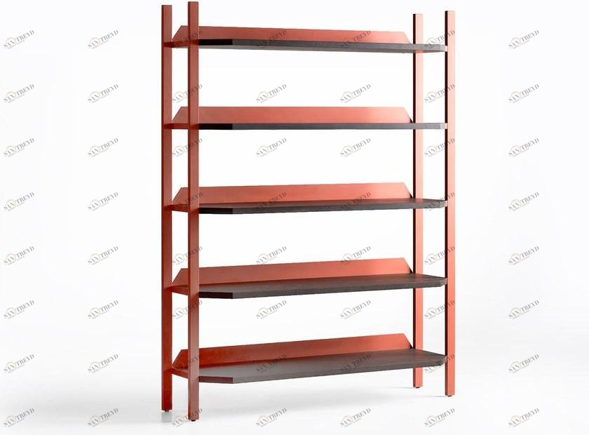 Zegen Самонесущий открытый книжный шкаф из стали и дерева Ufo Santreyd sun-id-1445886