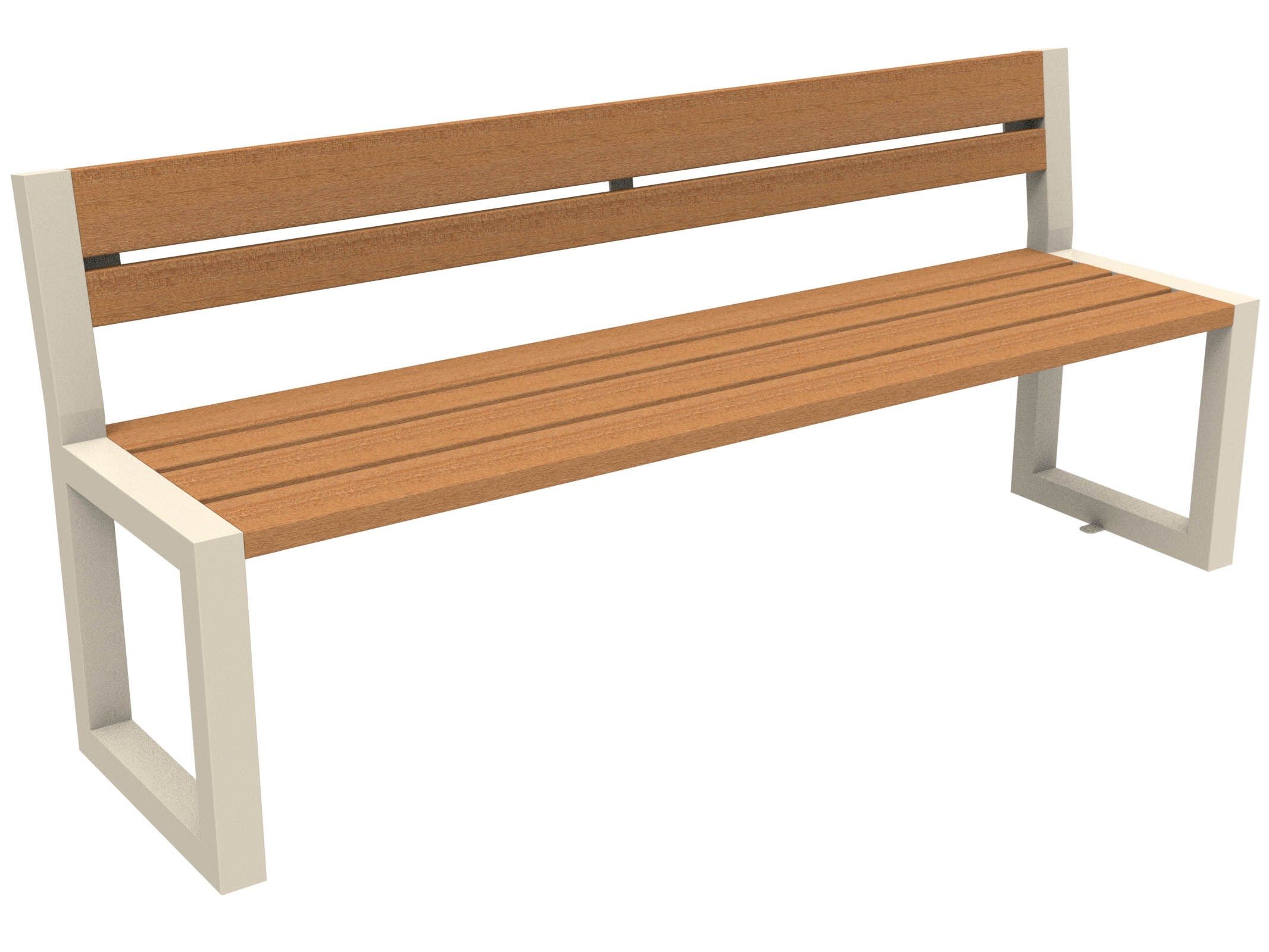 Скамья из окуме со спинкой Lazzari ритм ARCH-00140158 - Вид №20