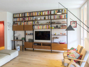 Алюминиевая секционная двухсторонняя полка