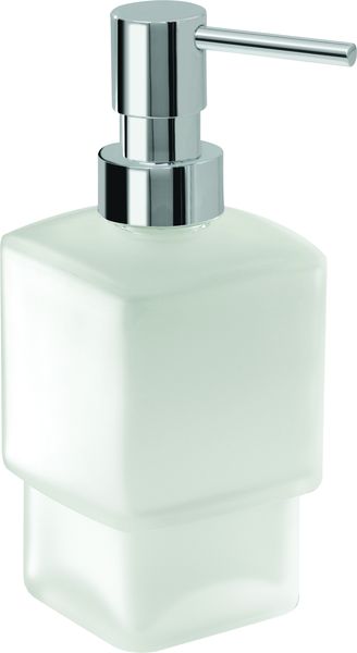 5455(S2) Gedy G-Lounge, настольный стеклянный дозатор, помпа цвет хром