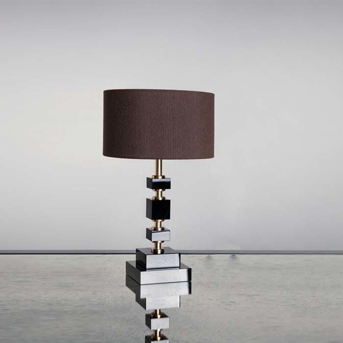 Основание БЕЗ АБАЖУРА Dettagli Lights BR1122 oro/nero Brick лампа настольная 92070
