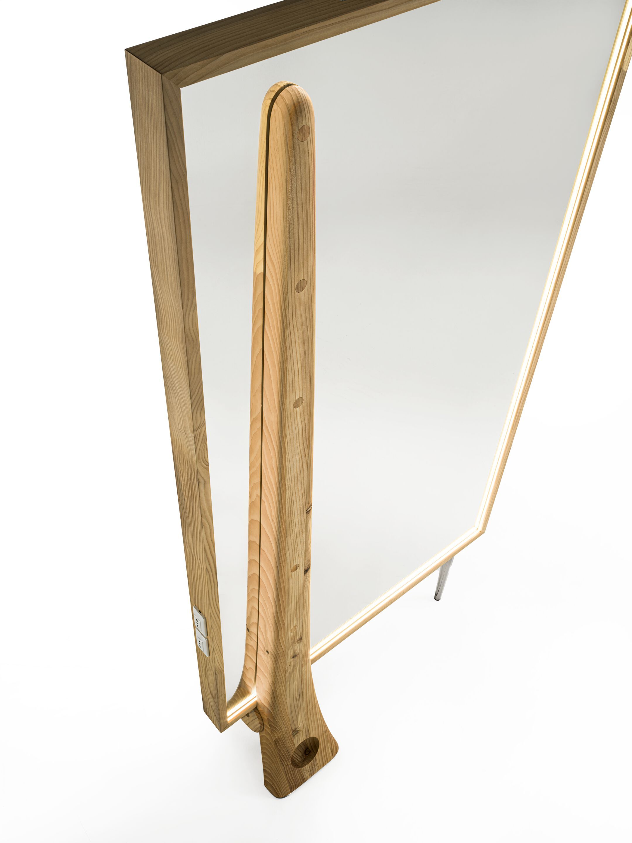 Кедровое зеркало со встроенным освещением Riva 1920 Wood Nature ARCH-00049236 - Вид №3