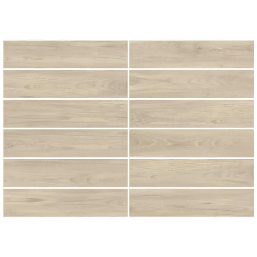 Глазурованный керамогранит Alma Ceramica Alaska 04 20x90 см 1.62 м² матовый цвет бежевый STLM-2130020 - Вид №2