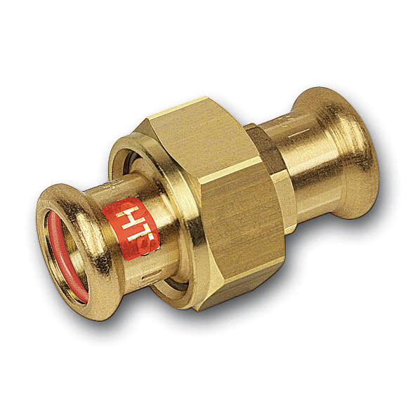 11333054 SANHA 13330 пресс-фит. солн., бронза, сгон с плоск.упл. ВПр-ВПр 54 мм  - Вид №1