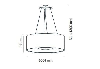 Подвесной светильник из ПВХ In Stock Milan Iluminacion ARCH-00046482 - Вид №2