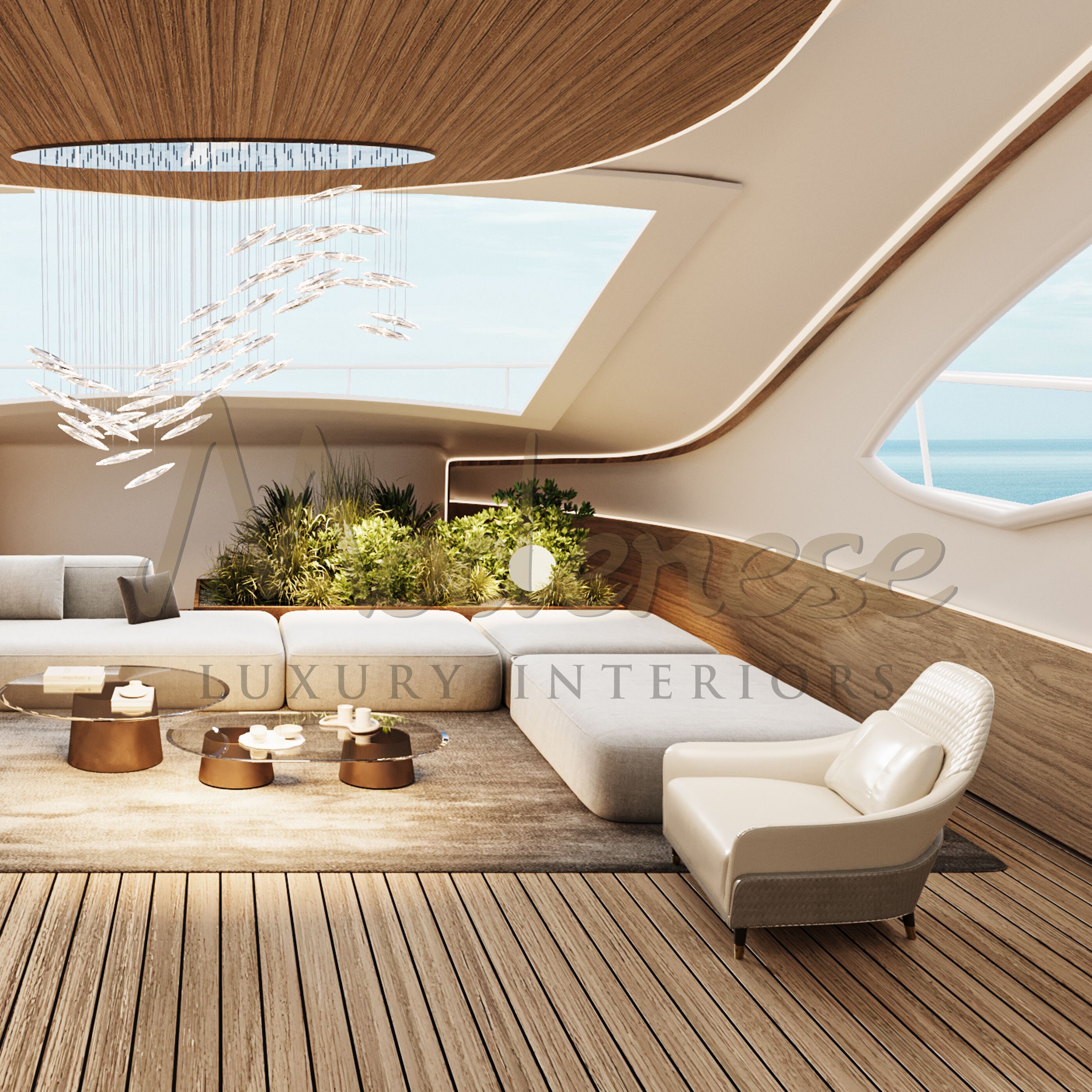 Кожаное кресло с подлокотниками Modenese Luxury Interiors ELEGANT MODERN ARCH-00126786 - Вид №2