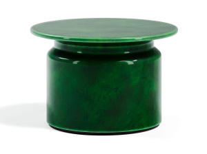 Круглый керамический садовый журнальный столик