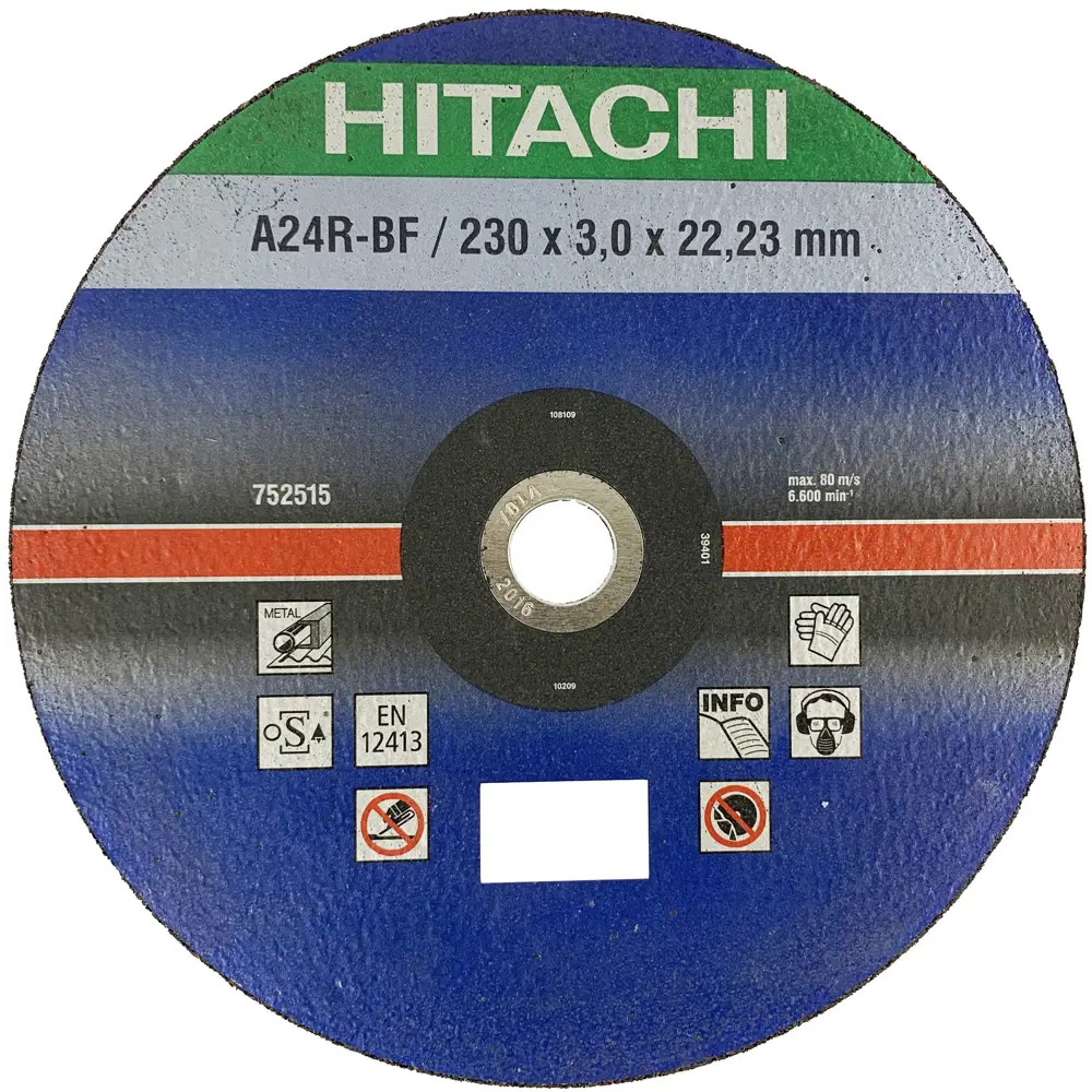 Диск отрезной по металлу тип 41 Hitachi 230x22.2x3 мм STLM-2161489