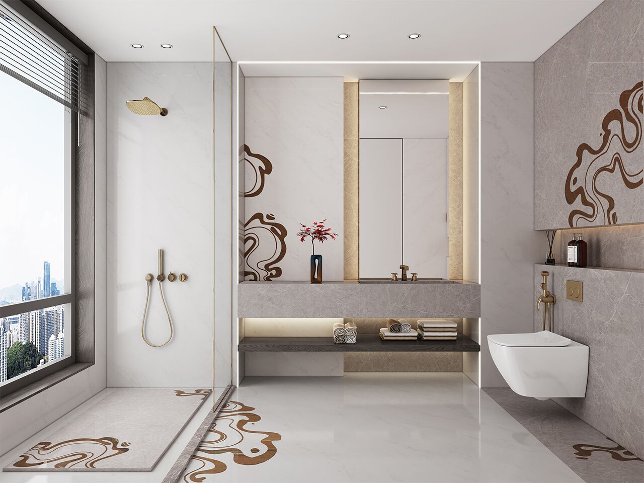 Мраморный пол / покрытие GANI MARBLE TILES BIANCO ORIENTALE ARCH-00094437