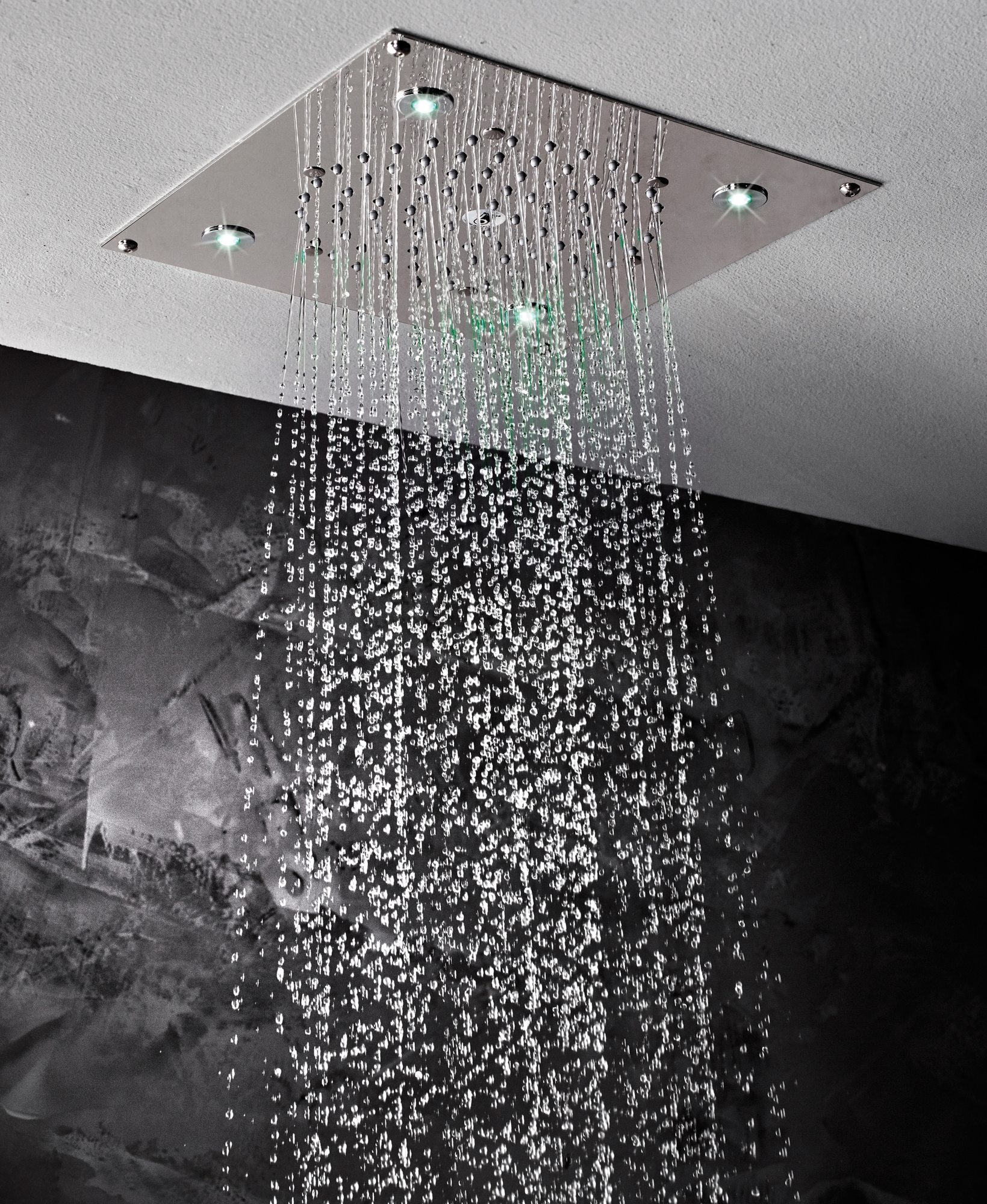 I01723 Потолочный & настенный душ Cube Flat Light RGB CROMOTHERAPY BOSSINI  - Вид №3