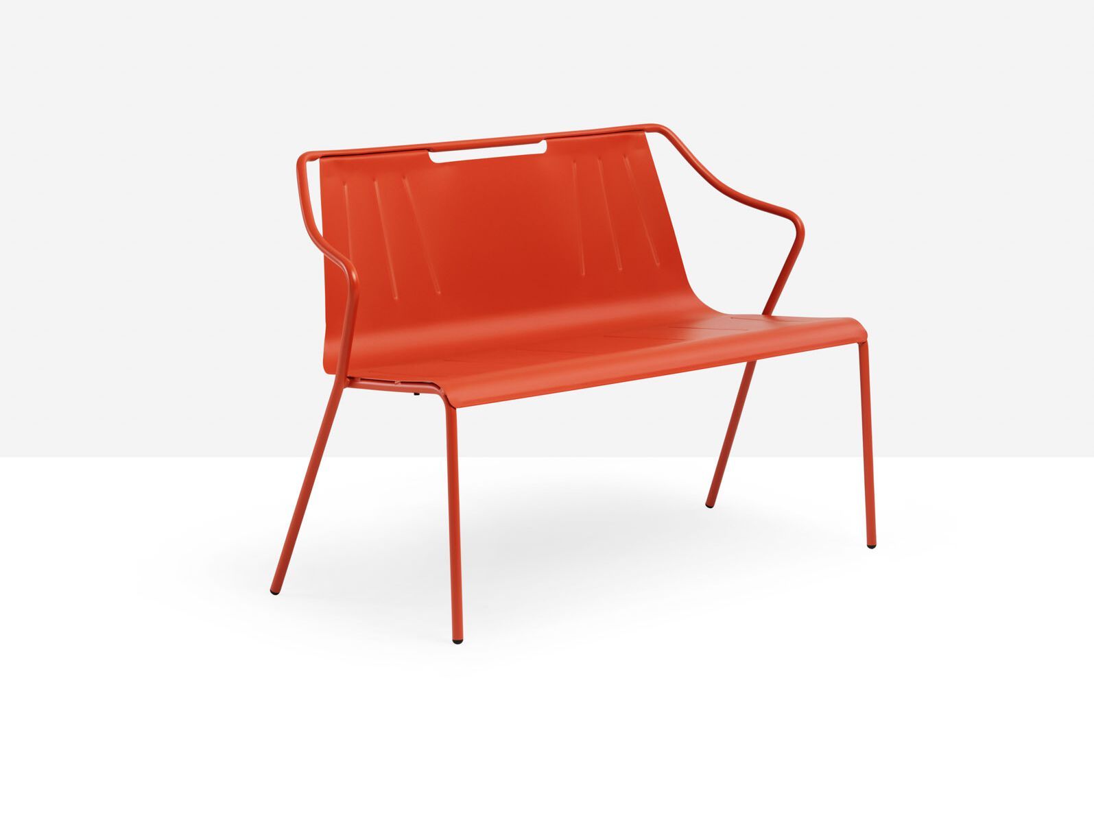 Стальная садовая скамейка с подлокотниками Midj ARCH-00057488